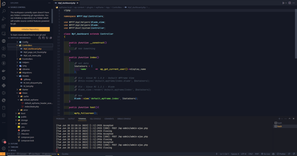 wpframe framework